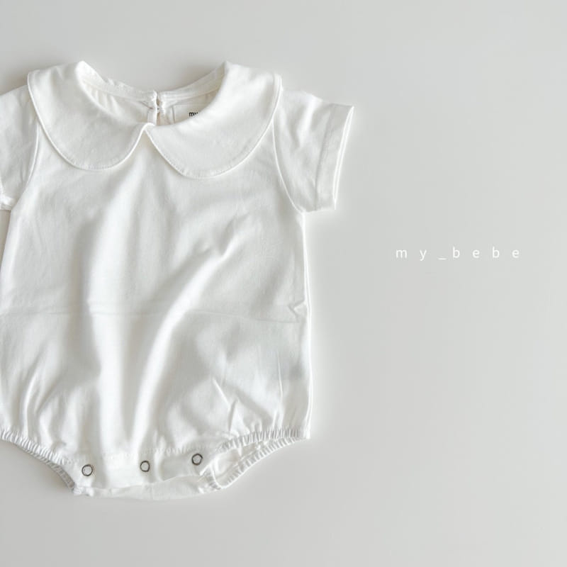 My Bebe - Korean Baby Fashion - #babywear - Baby Collar Bodysuit - 5