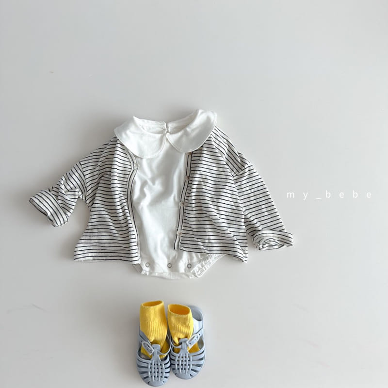 My Bebe - Korean Baby Fashion - #onlinebabyboutique - Baby Collar Bodysuit - 6