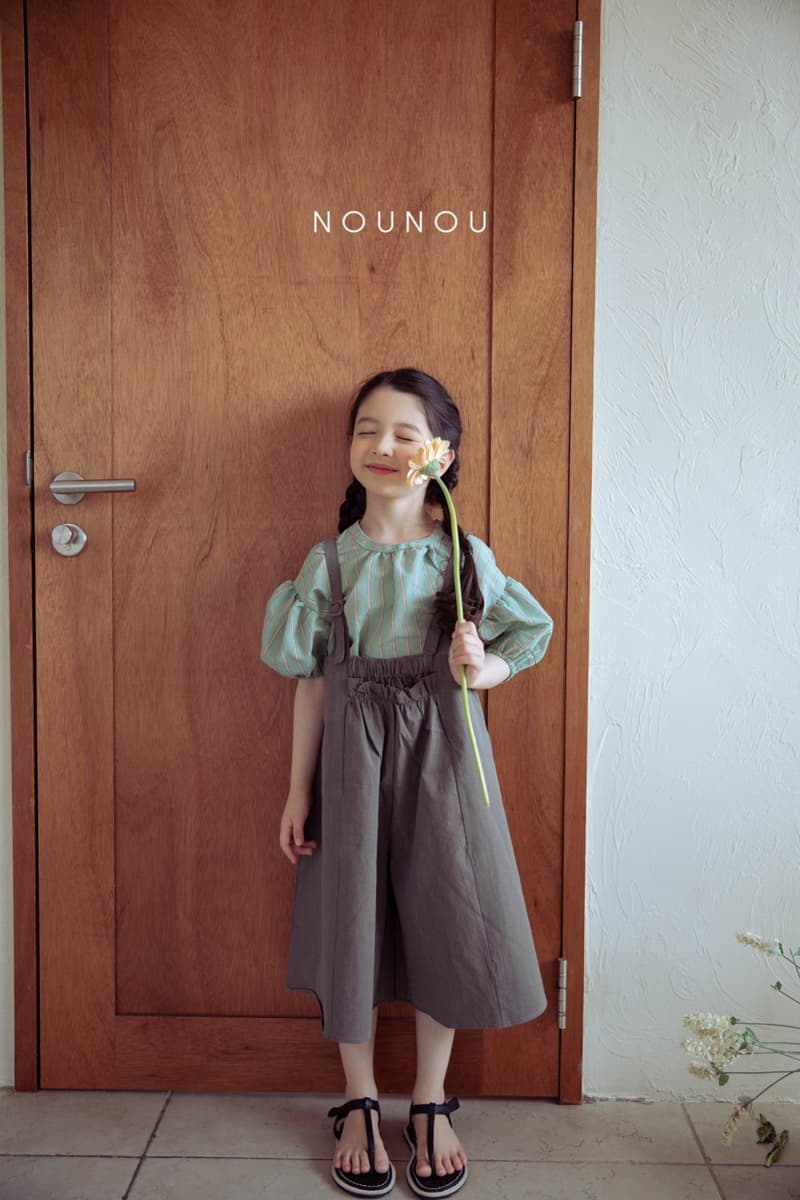 Nounou - Korean Children Fashion - #childrensboutique - Pog Dungarees pants