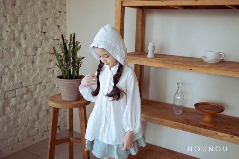 Nounou - Korean Children Fashion - #kidsshorts - Hat Hoody Blouse - 6