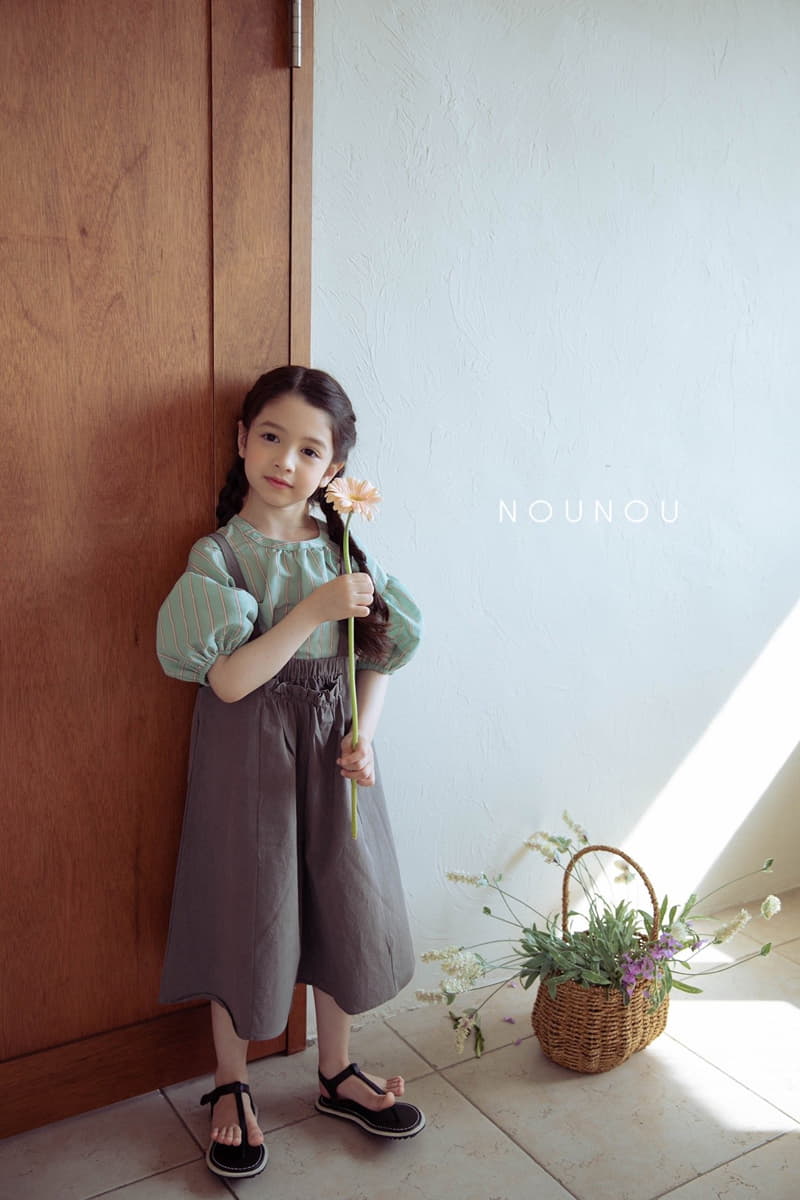 Nounou - Korean Children Fashion - #kidsshorts - Pog Dungarees pants - 5