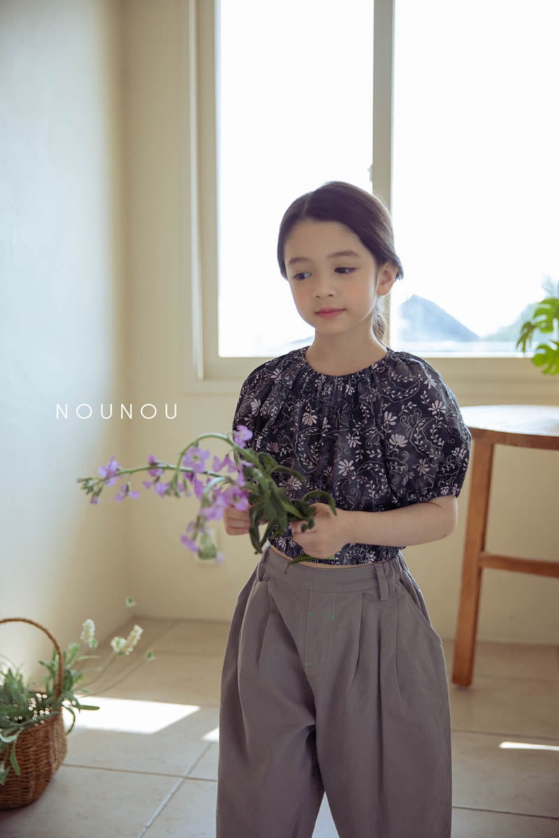 Nounou - Korean Children Fashion - #toddlerclothing - Back Ribbon Blouse - 5