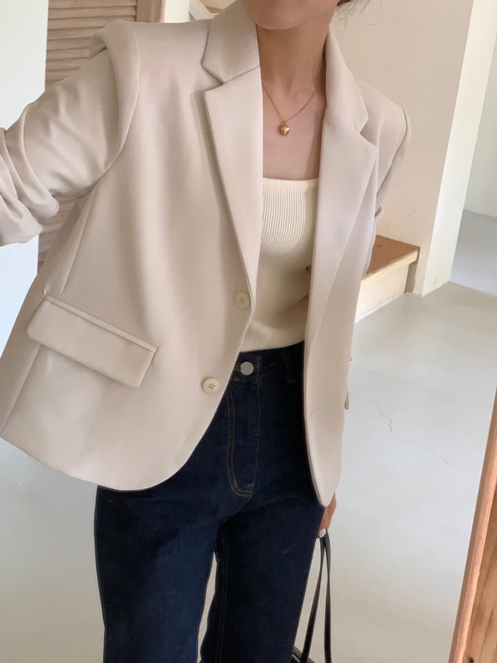 Osense - Korean Women Fashion - #momslook - Classic Crop Jacket - 12