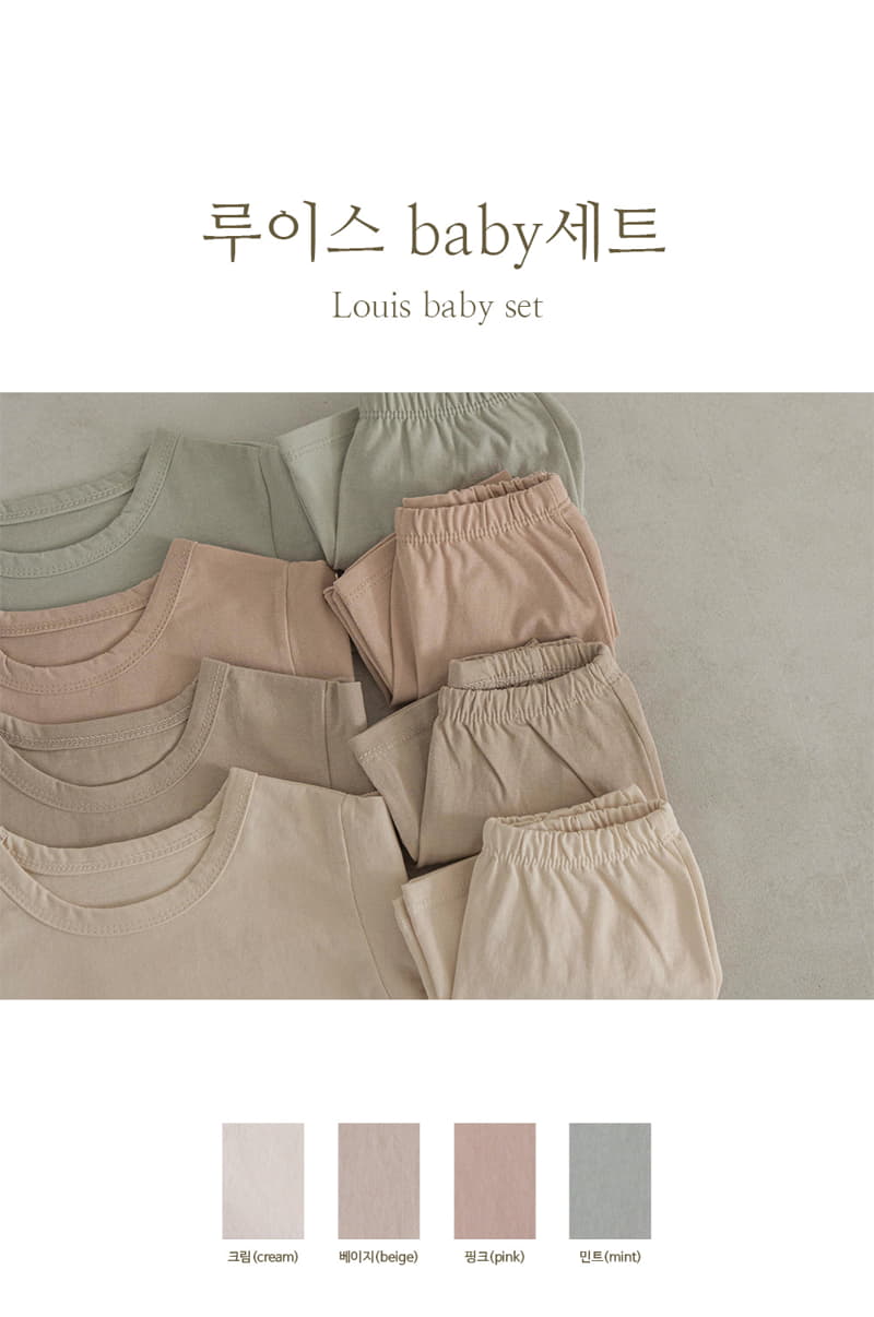 Peekaboo - Korean Baby Fashion - #babyoninstagram - Louis Baby Top Bottom Set