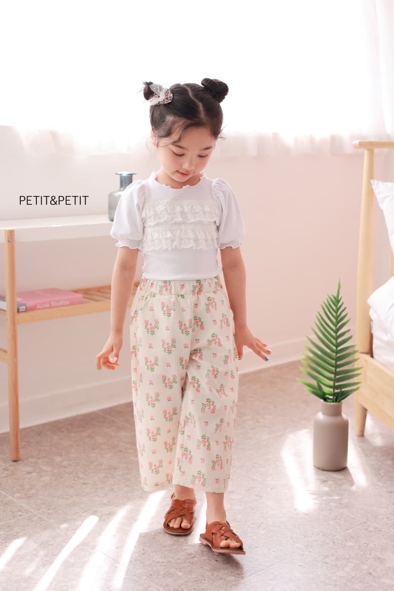 Petit & Petit - Korean Children Fashion - #Kfashion4kids - Cancan Lace Rib Tee - 6