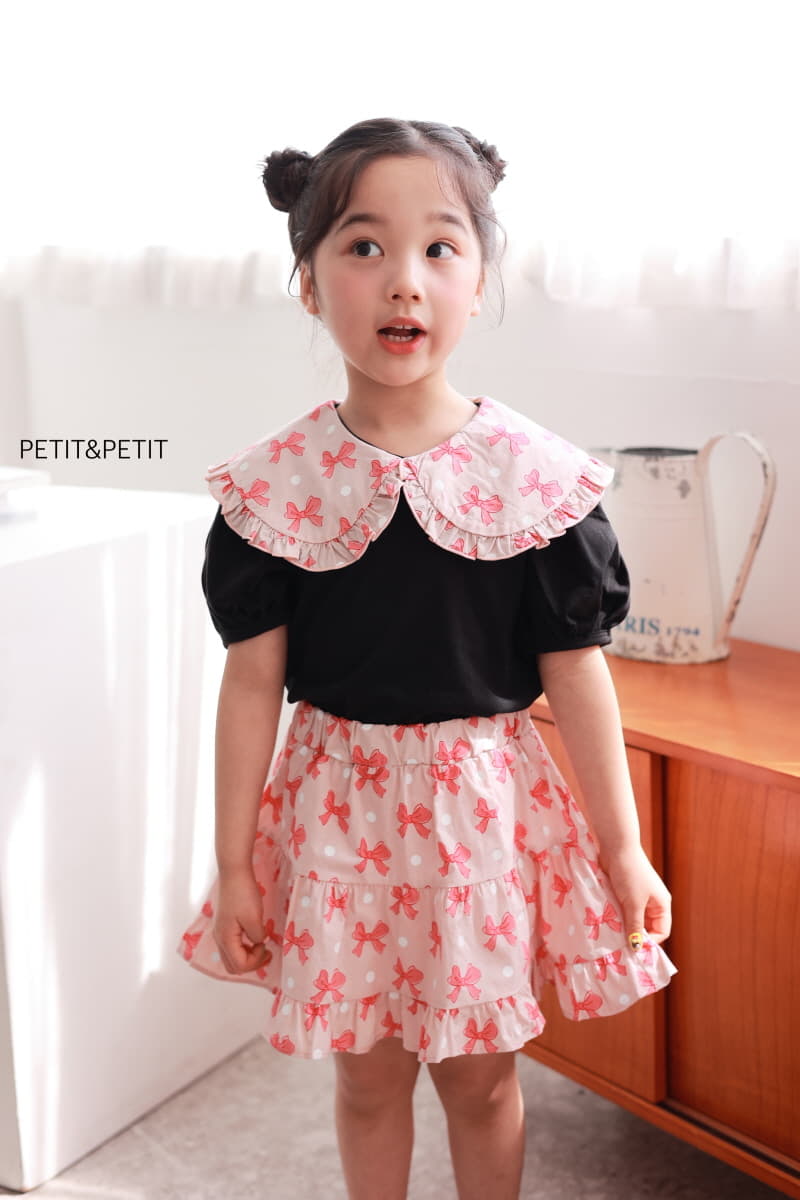 Petit & Petit - Korean Children Fashion - #Kfashion4kids - Ribbon Collar Tee - 12