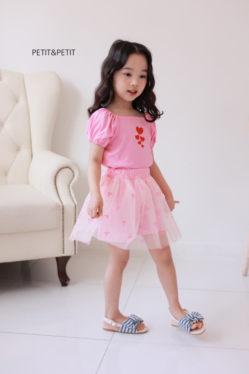 Petit & Petit - Korean Children Fashion - #childofig - heart Square Tee - 5