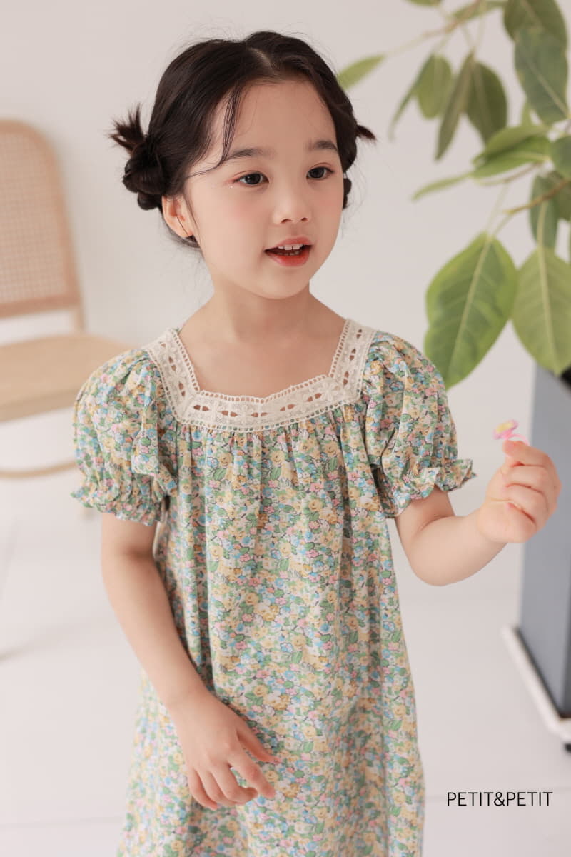 Petit & Petit - Korean Children Fashion - #childofig - Flower Lace One-piece - 3