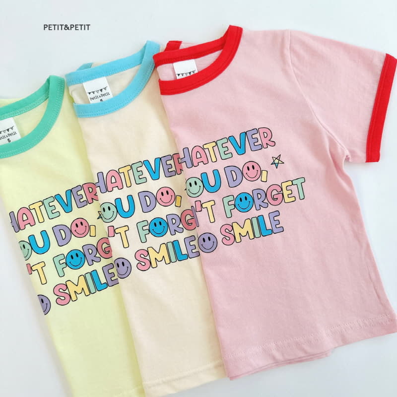 Petit & Petit - Korean Children Fashion - #childofig - Smile Piping Tee