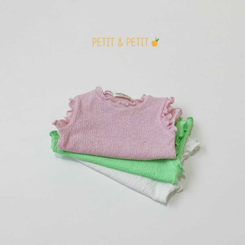 Petit & Petit - Korean Children Fashion - #childofig - Terry Sleeveless Tee - 2