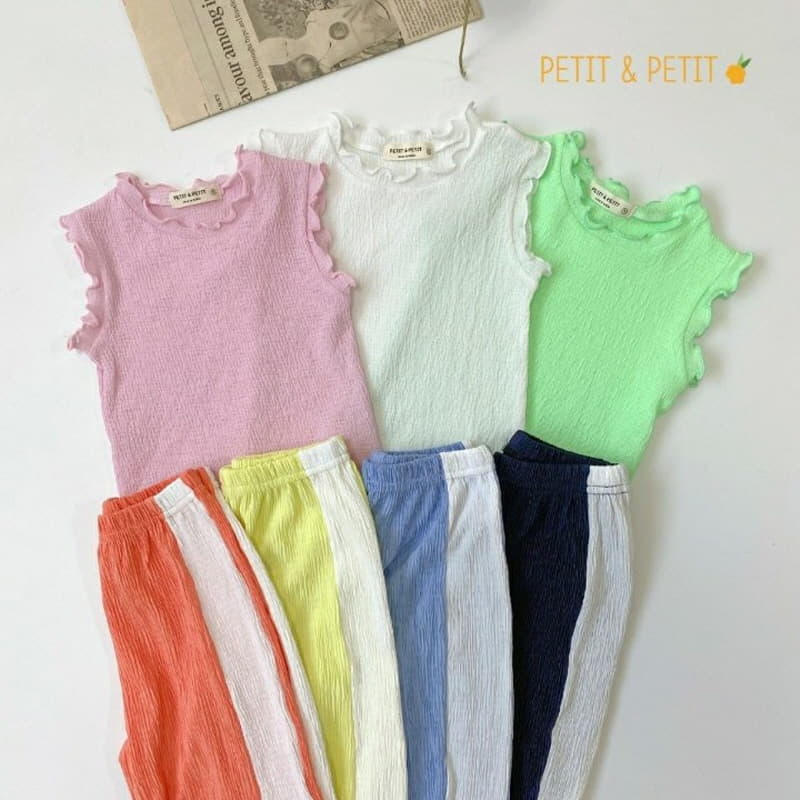 Petit & Petit - Korean Children Fashion - #childofig - Terry Sleeveless Tee - 3