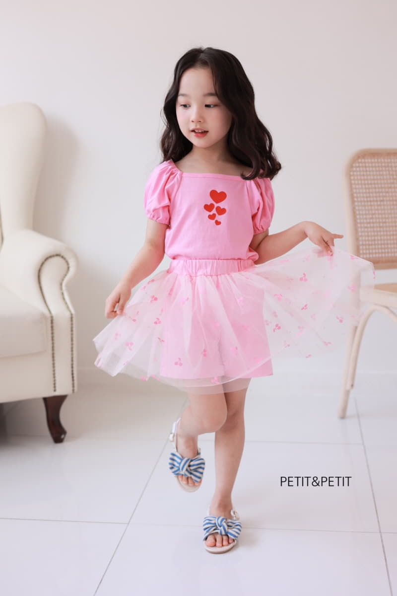 Petit & Petit - Korean Children Fashion - #childrensboutique - heart Square Tee - 6