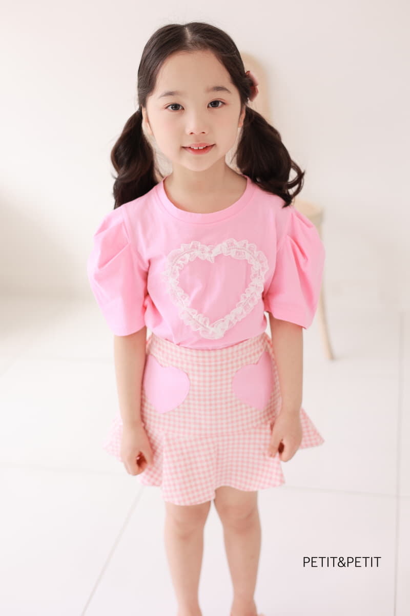 Petit & Petit - Korean Children Fashion - #childrensboutique - Heart Lace Tee - 5