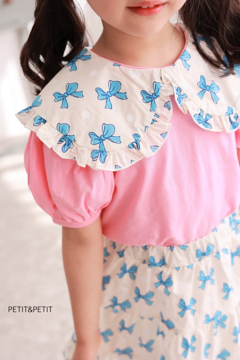 Petit & Petit - Korean Children Fashion - #childrensboutique - Ribbon Collar Tee - 5