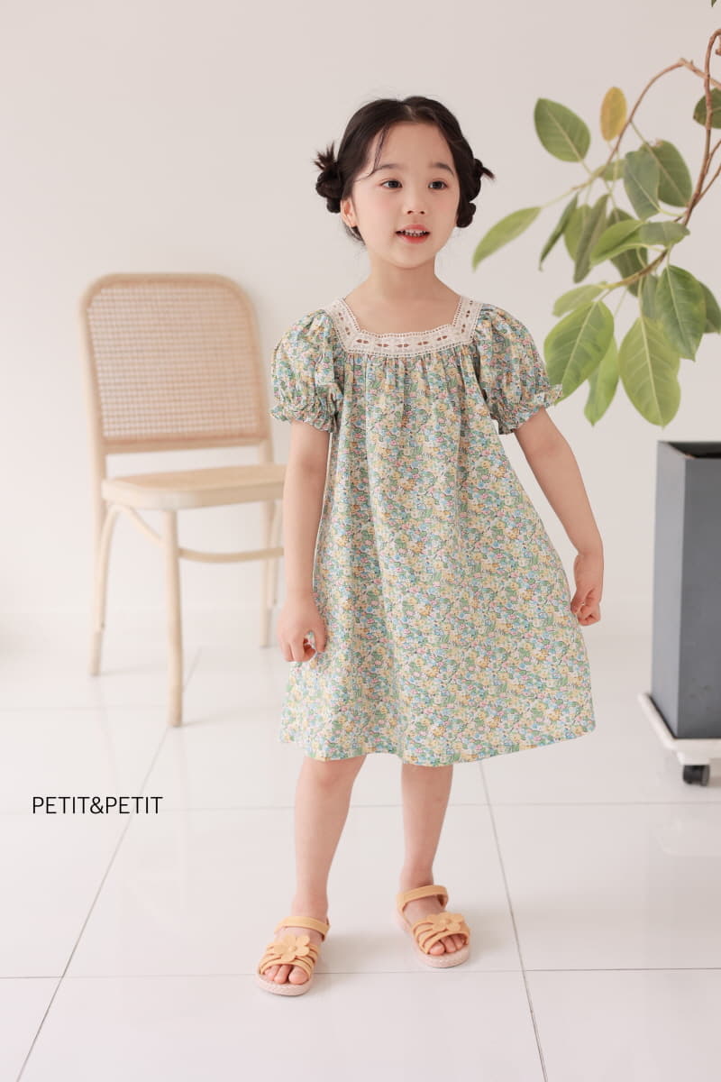 Petit & Petit - Korean Children Fashion - #designkidswear - Flower Lace One-piece - 5