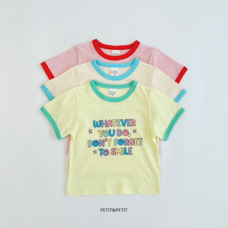 Petit & Petit - Korean Children Fashion - #designkidswear - Smile Piping Tee - 3