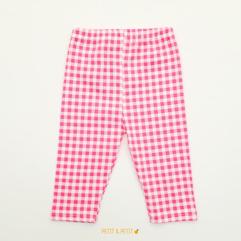 Petit & Petit - Korean Children Fashion - #childrensboutique - Check Leggings - 4