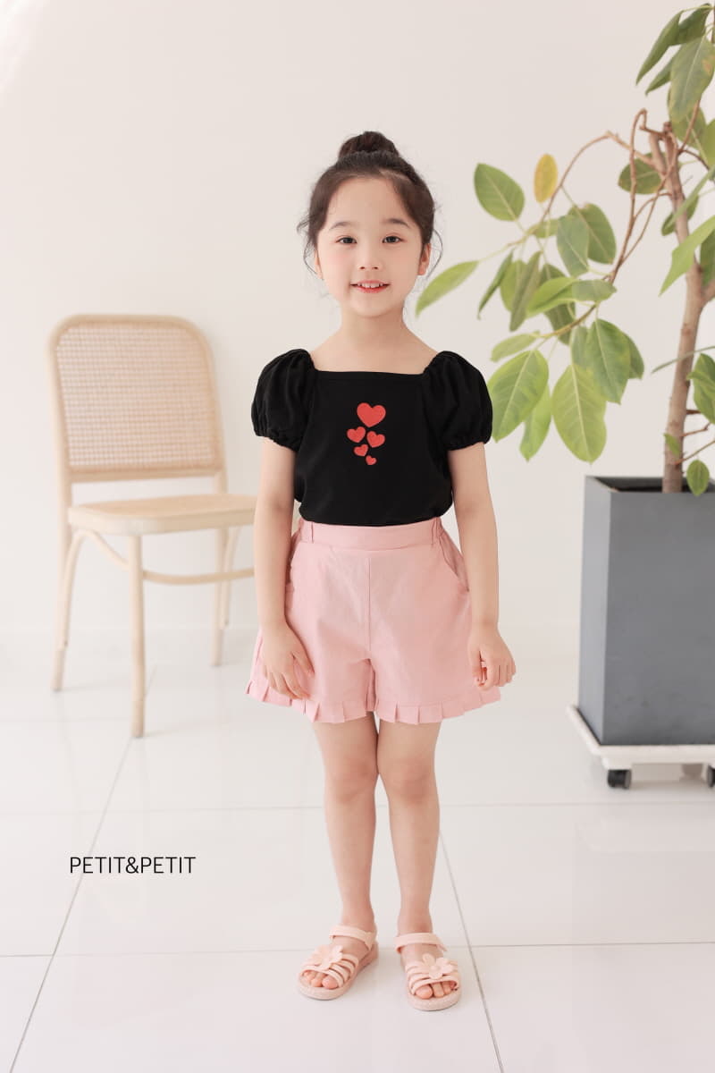 Petit & Petit - Korean Children Fashion - #discoveringself - heart Square Tee - 8