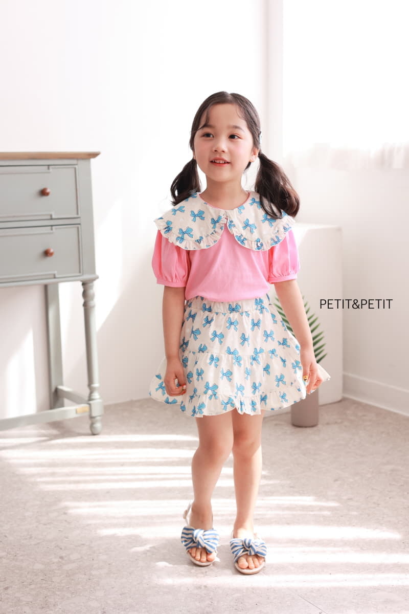 Petit & Petit - Korean Children Fashion - #discoveringself - Ribbon Collar Tee - 7