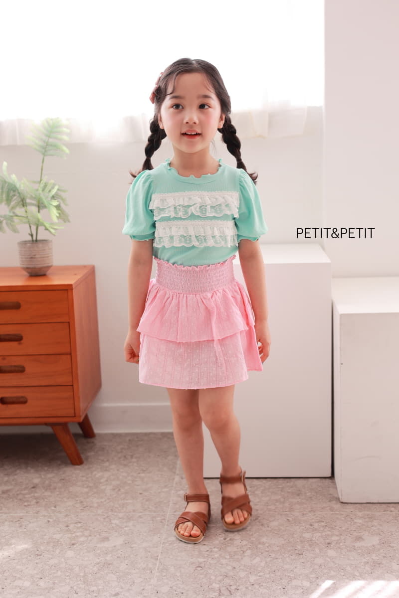 Petit & Petit - Korean Children Fashion - #fashionkids - Cancan Lace Rib Tee - 2