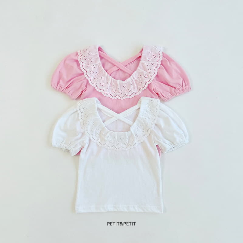 Petit & Petit - Korean Children Fashion - #kidsshorts - Pure Lace Tee - 5