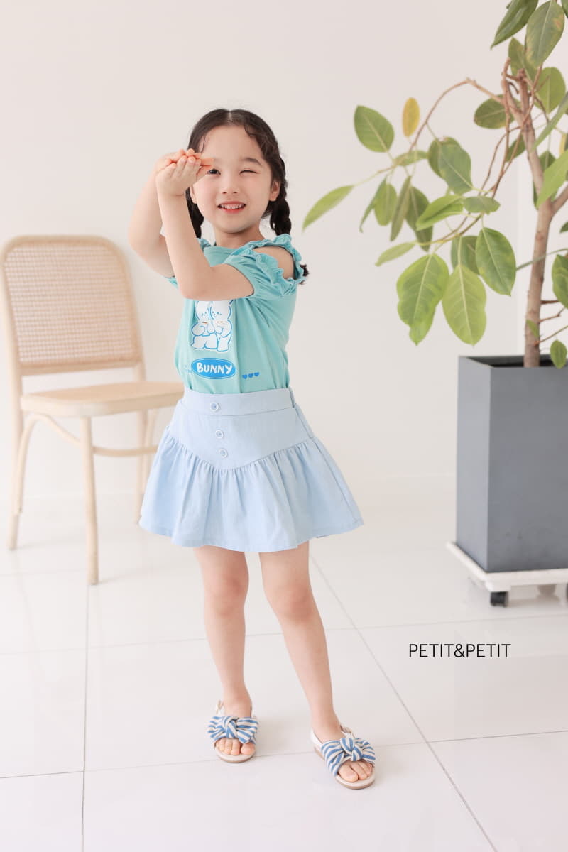 Petit & Petit - Korean Children Fashion - #kidsshorts - Rabbit Slit Tee - 3