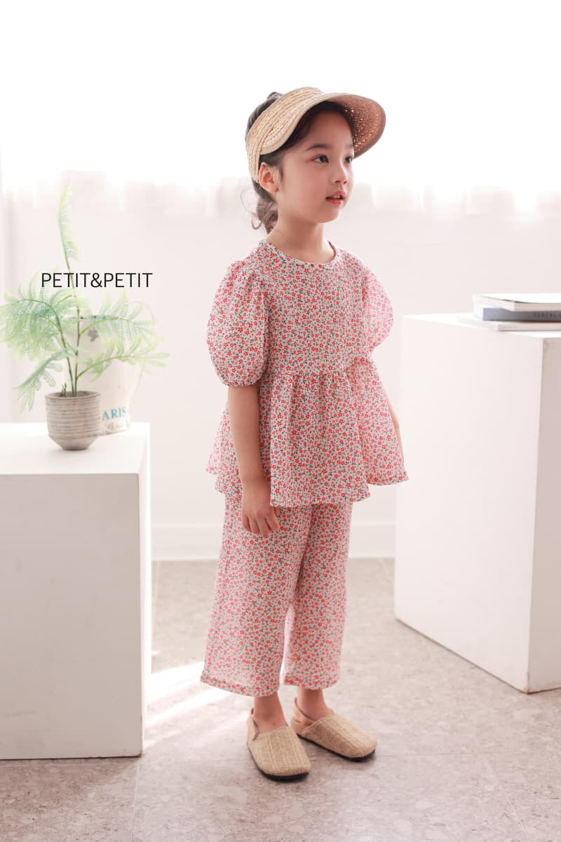 Petit & Petit - Korean Children Fashion - #kidsshorts - Daisy Top Bottom Set - 12