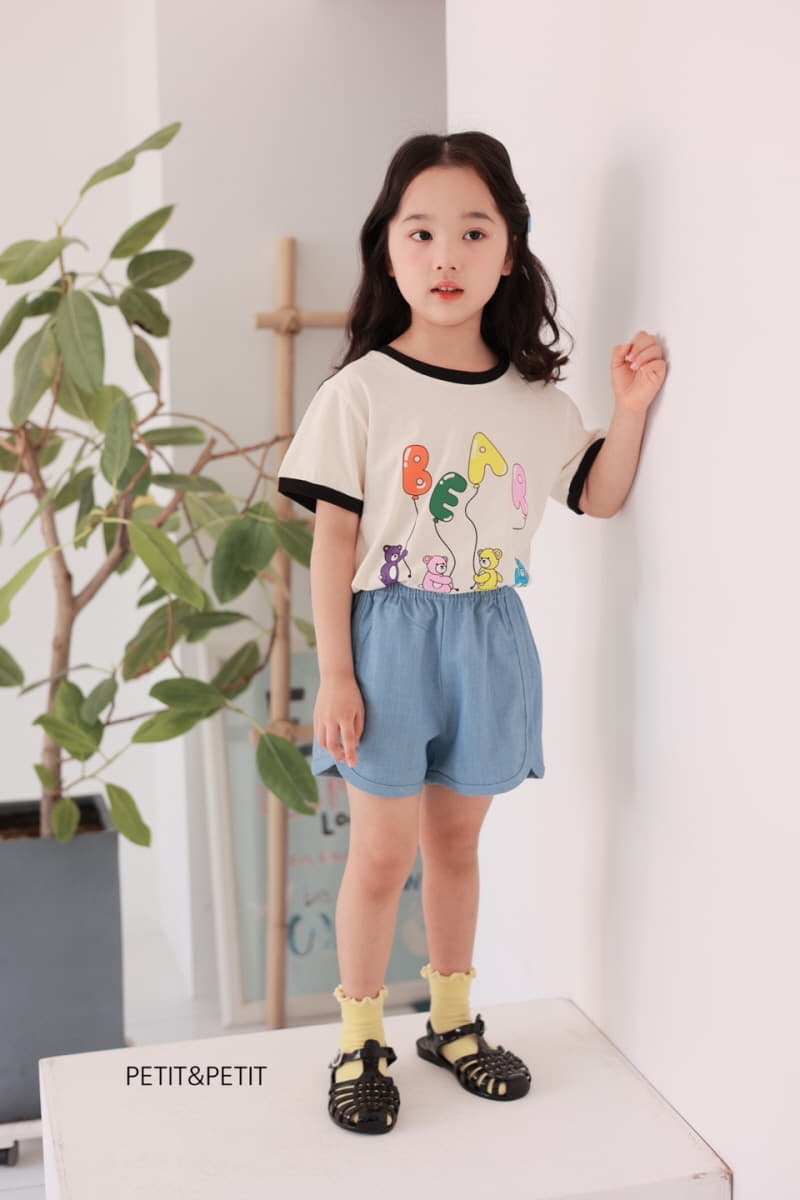 Petit & Petit - Korean Children Fashion - #kidsshorts - Denim Piping Pants - 11