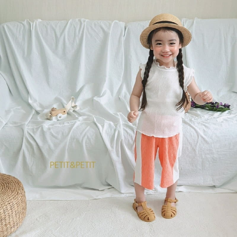 Petit & Petit - Korean Children Fashion - #kidsshorts - Terry Sleeveless Tee - 8