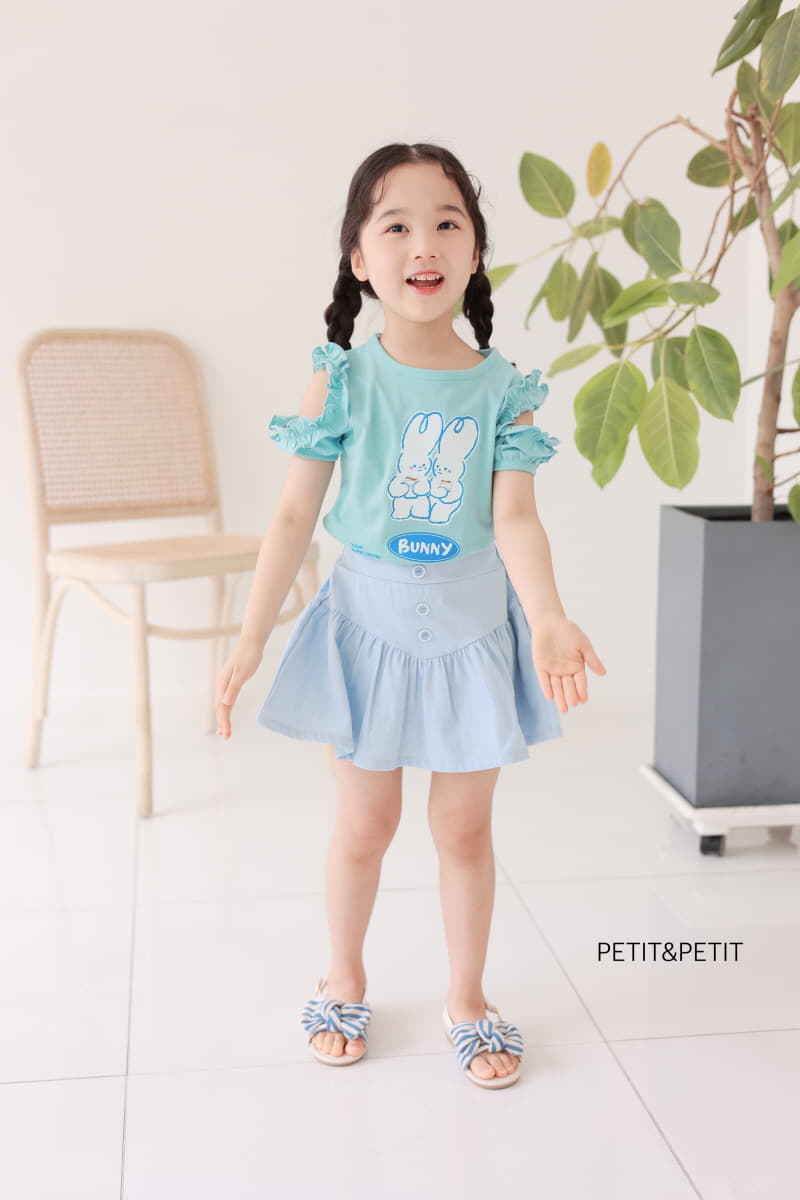 Petit & Petit - Korean Children Fashion - #kidsshorts - Rabbit Slit Tee - 4