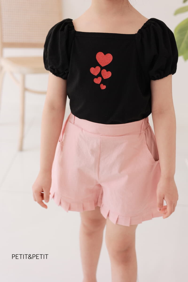 Petit & Petit - Korean Children Fashion - #kidzfashiontrend - heart Square Tee - 12