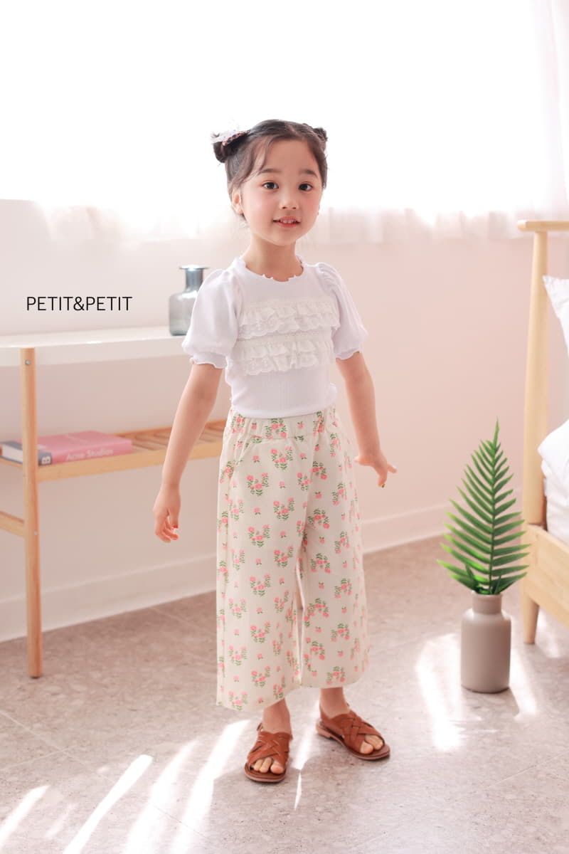 Petit & Petit - Korean Children Fashion - #kidzfashiontrend - Cancan Lace Rib Tee - 5