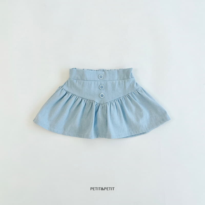 Petit & Petit - Korean Children Fashion - #kidsstore - Button Denim Skirt - 4