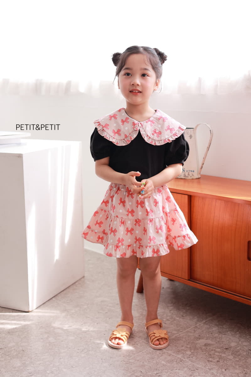 Petit & Petit - Korean Children Fashion - #kidzfashiontrend - Ribbon Collar Tee - 11