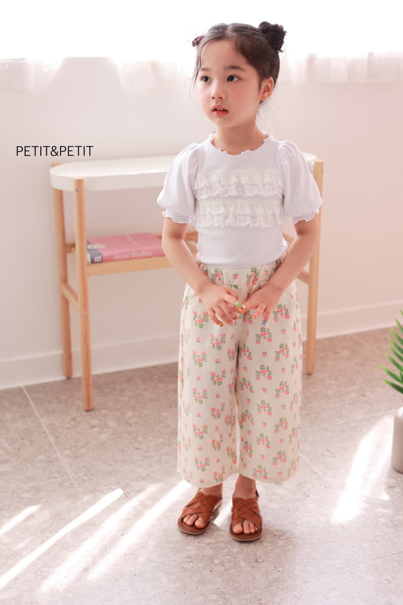 Petit & Petit - Korean Children Fashion - #magicofchildhood - Cancan Lace Rib Tee - 8