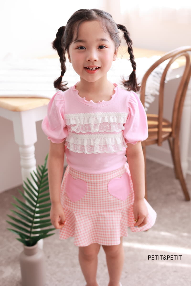 Petit & Petit - Korean Children Fashion - #minifashionista - Cancan Lace Rib Tee - 9