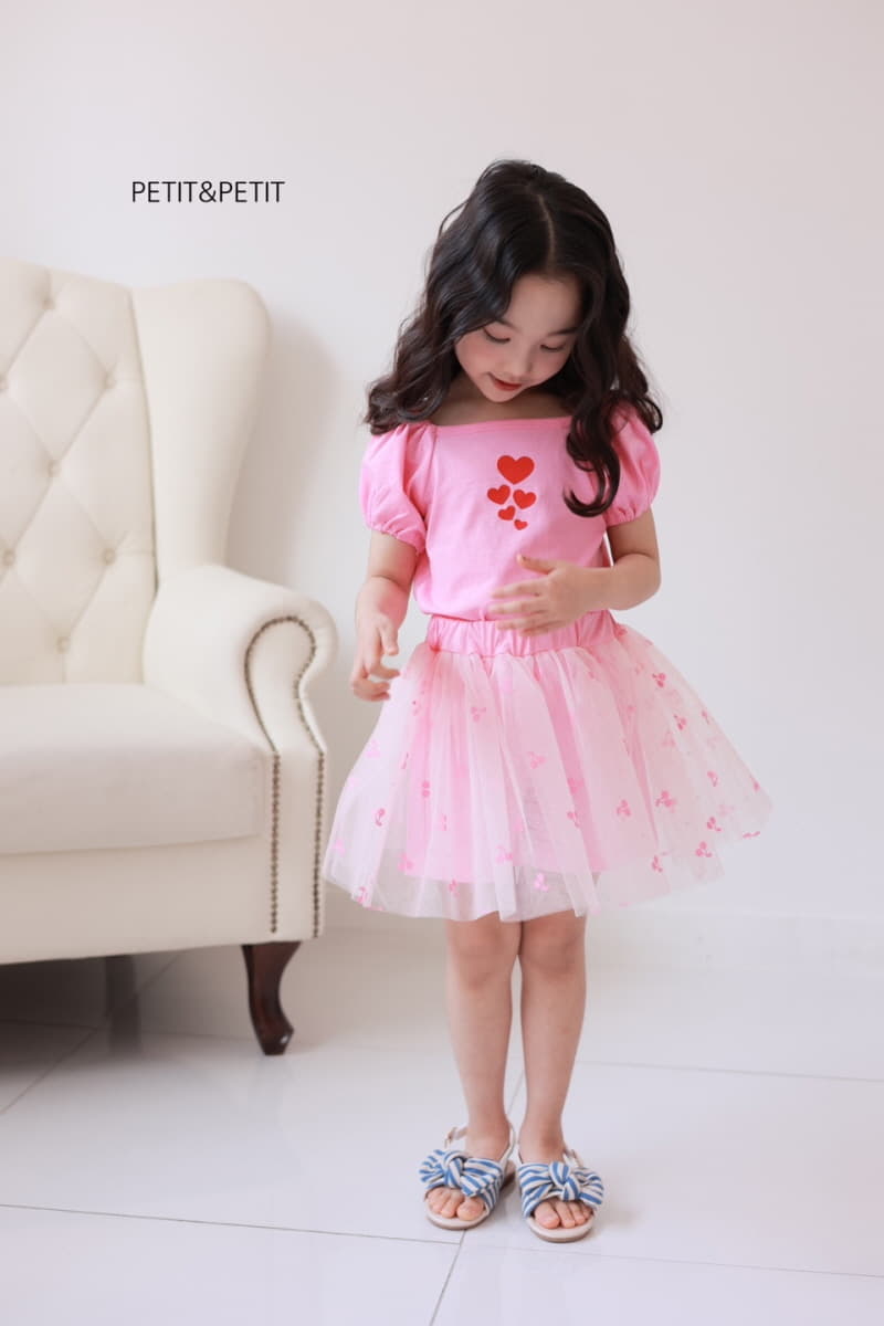 Petit & Petit - Korean Children Fashion - #prettylittlegirls - heart Square Tee