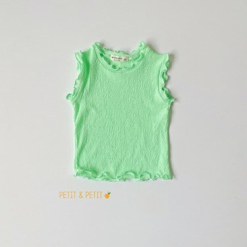 Petit & Petit - Korean Children Fashion - #prettylittlegirls - Terry Sleeveless Tee