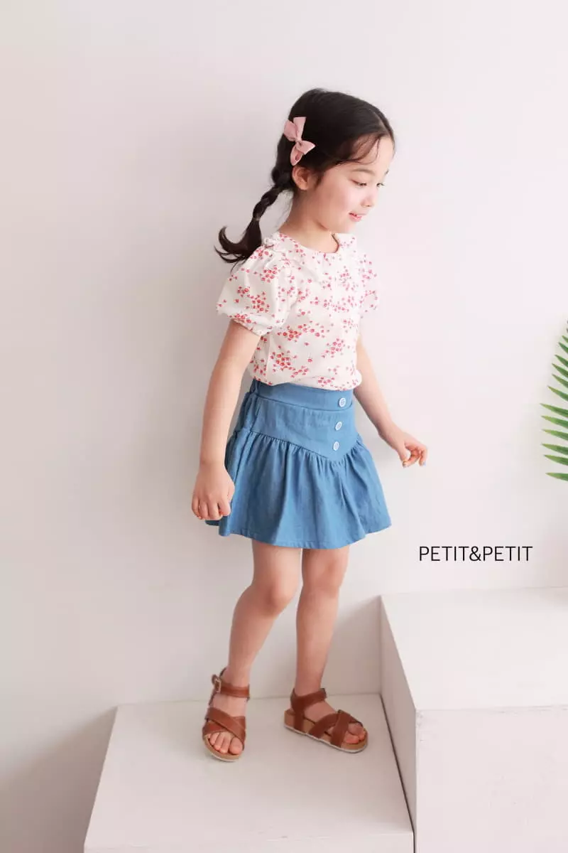 Petit & Petit - Korean Children Fashion - #stylishchildhood - Button Denim Skirt - 12