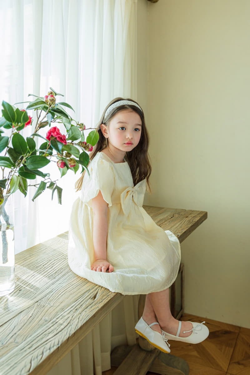 Pink Berry - Korean Children Fashion - #designkidswear - Ribbon One-piece