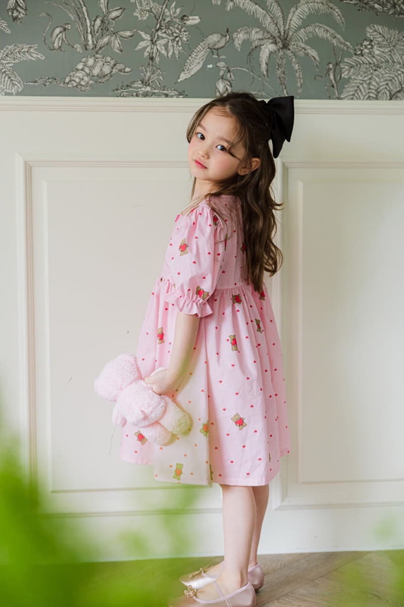 Pink Berry - Korean Children Fashion - #discoveringself - Bear One-piece - 3