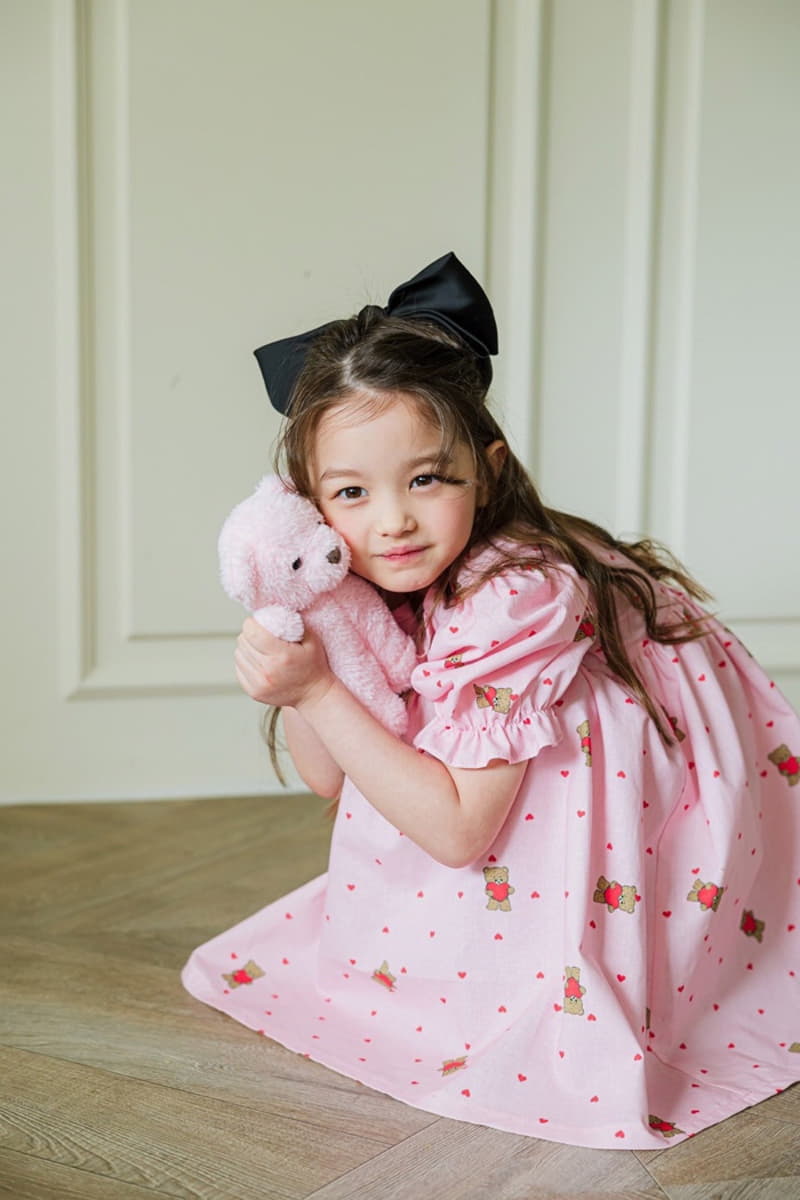 Pink Berry - Korean Children Fashion - #discoveringself - Bear One-piece - 4