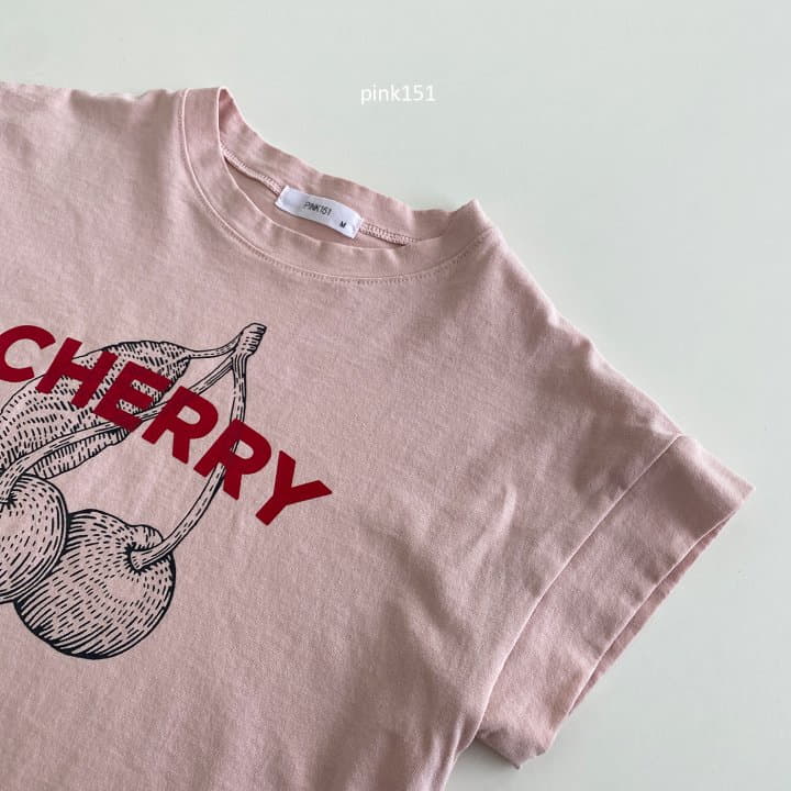 Pink151 - Korean Children Fashion - #fashionkids - Cherry Cap Sleeves Tee - 4