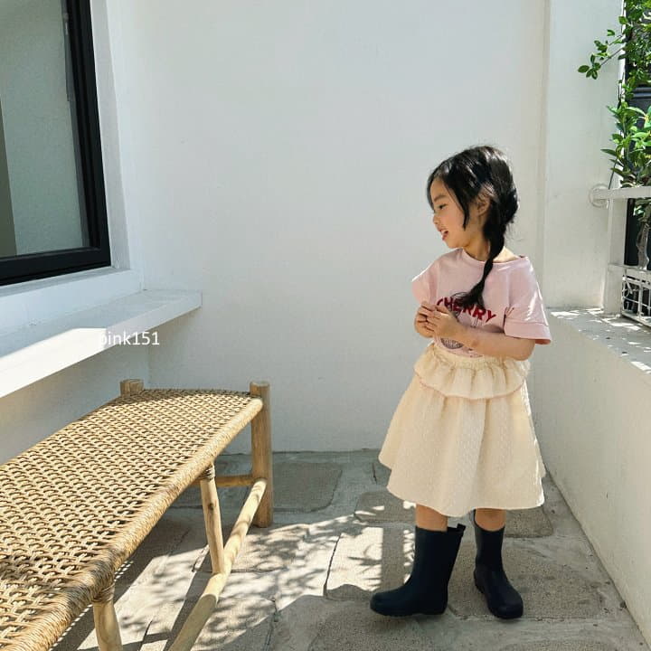 Pink151 - Korean Children Fashion - #prettylittlegirls - Cherry Cap Sleeves Tee - 11