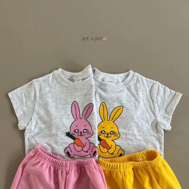 Pitapat - Korean Children Fashion - #littlefashionista - Carrot Good Top Bottom Set - 2