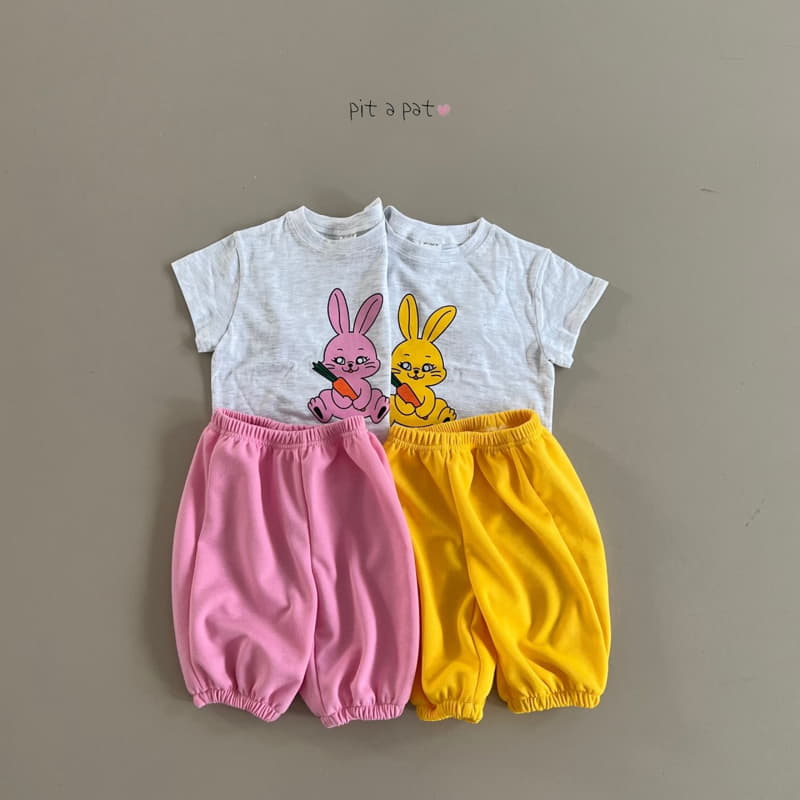 Pitapat - Korean Children Fashion - #magicofchildhood - Carrot Good Top Bottom Set - 3