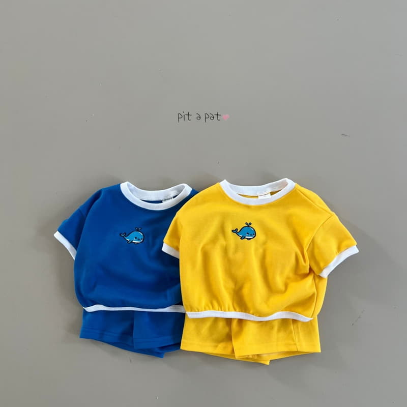 Pitapat - Korean Children Fashion - #todddlerfashion - Dolphine Top Bottom Set