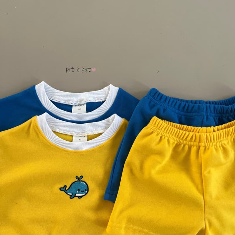 Pitapat - Korean Children Fashion - #toddlerclothing - Dolphine Top Bottom Set - 2