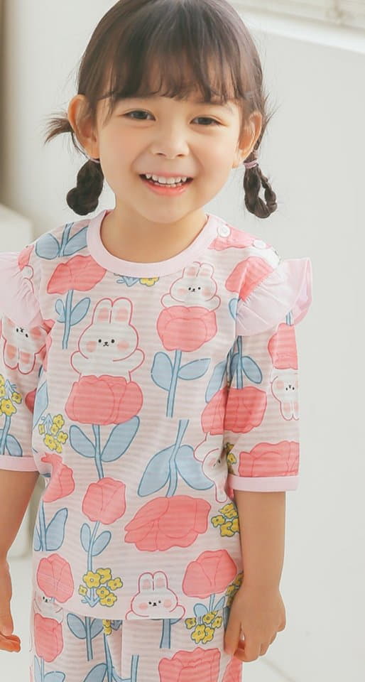 Puco - Korean Children Fashion - #Kfashion4kids - Jump Flower Easywear