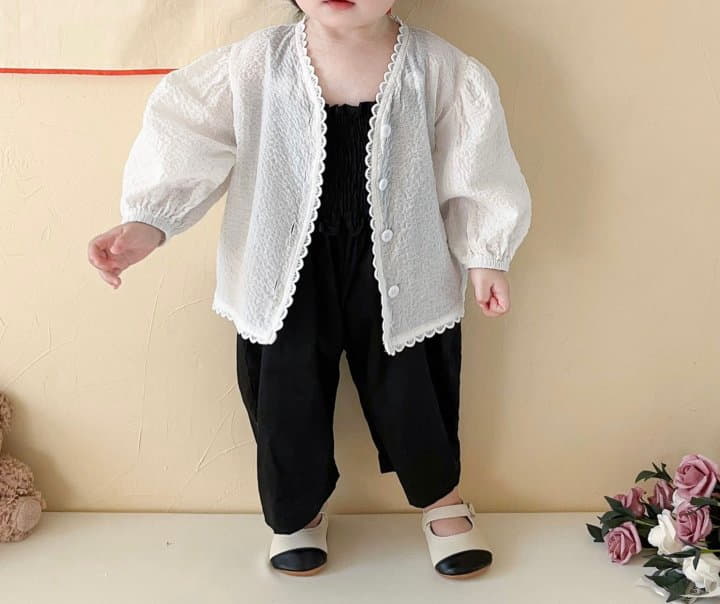 Reve Kid - Korean Baby Fashion - #babyoutfit - Bebe Lace Cardigan